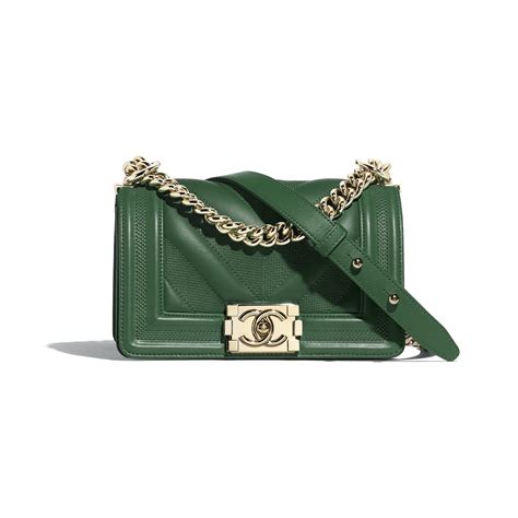 chanel dark green boy